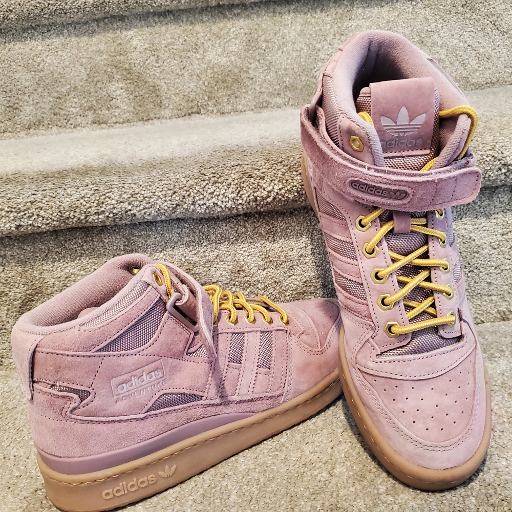 Adidas Women's Mauve High-Top Sneakers